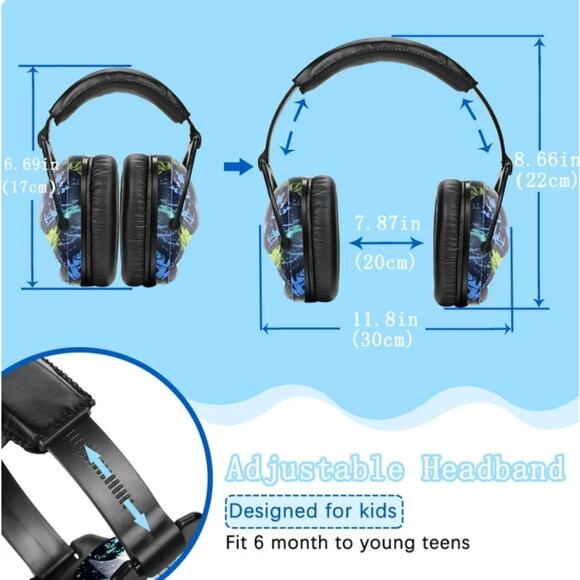 ZOHAN EM030 Kids Ear Protection Safety Ear Muffs - Picture 6 of 14